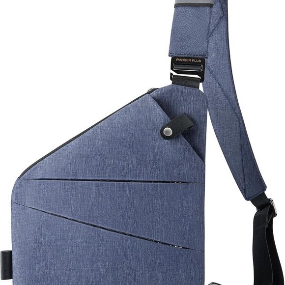 Anti Theft Crossbody Travel Bag for Women Men, Multi-Pocket Crossbody Bag, Slim - Picture 1 of 6